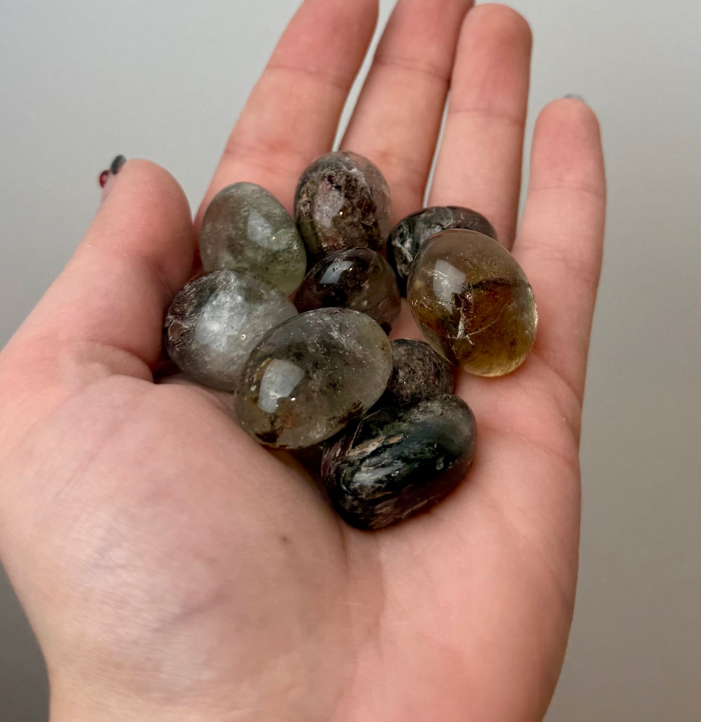 Garden quartz tumbles