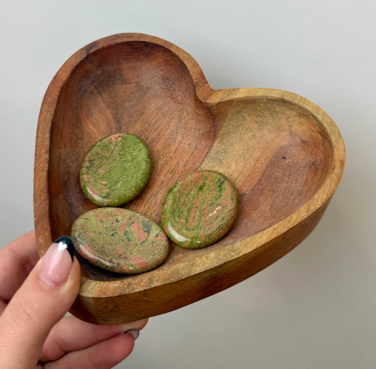Unakite worry stones
