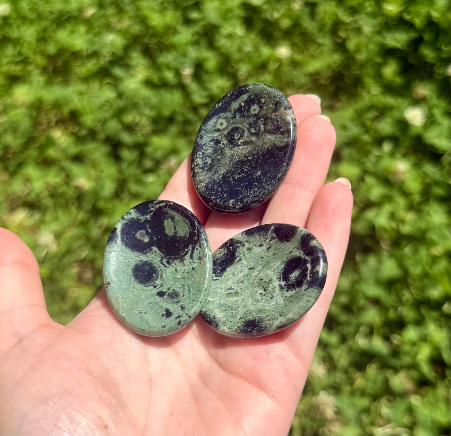 Kambaba jasper worry stones