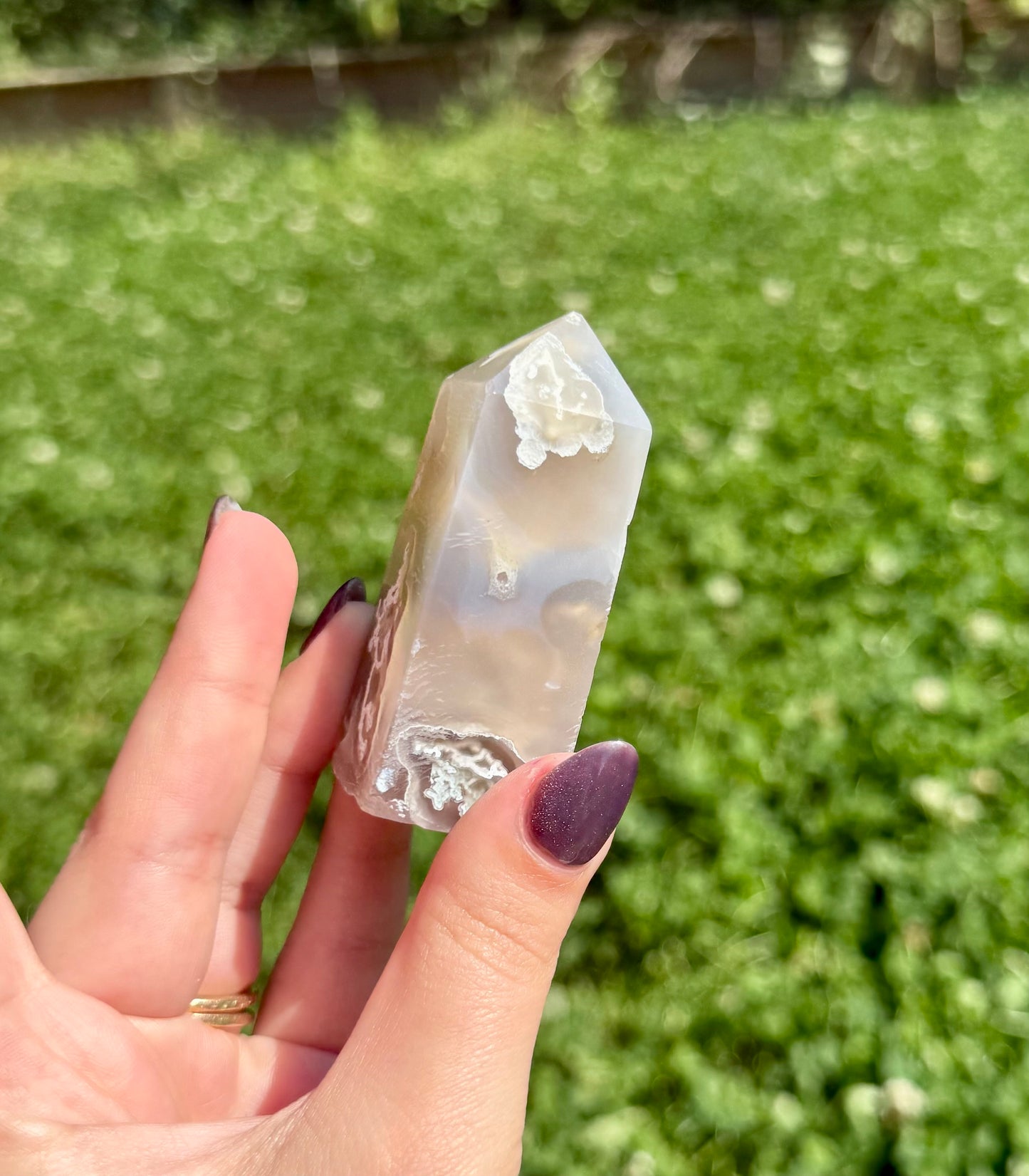 Moss agate tower