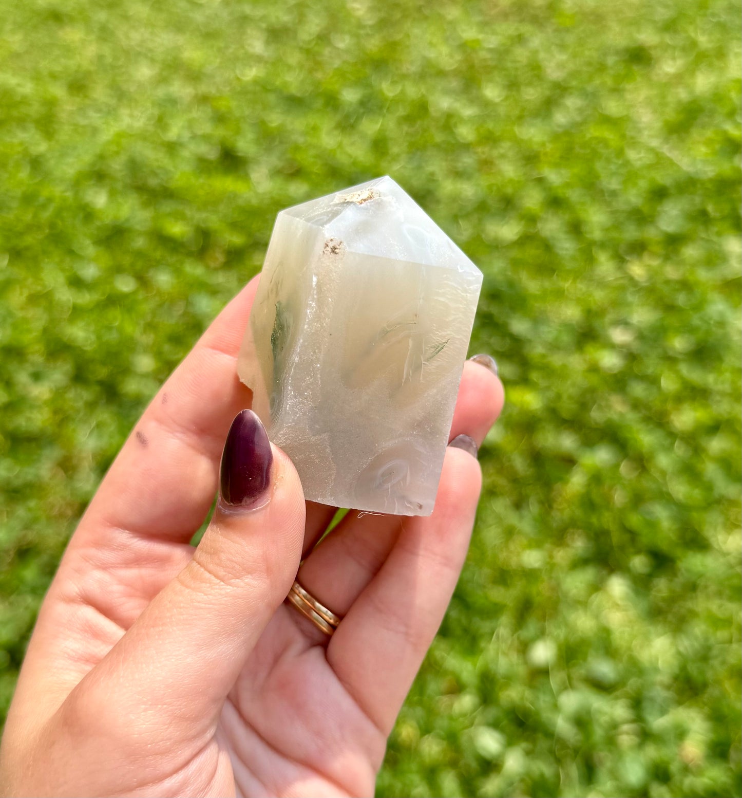 Moss agate tower