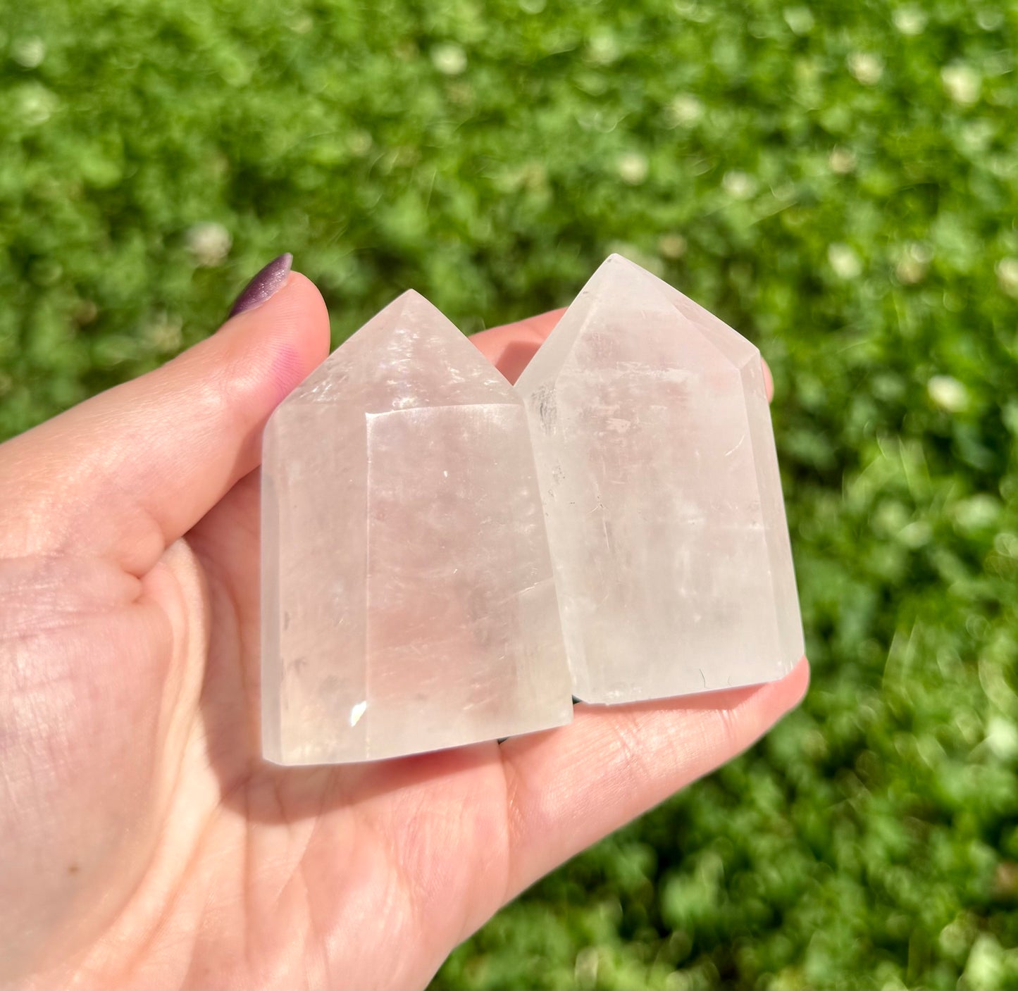 Optical calcite towers