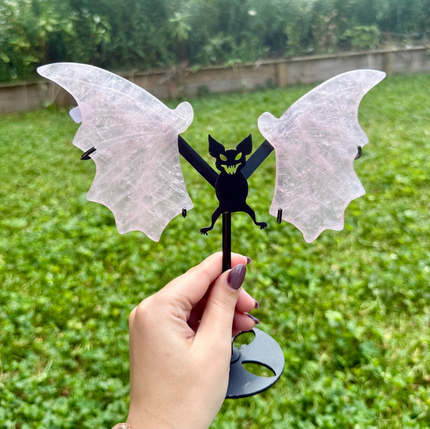 Bat wing carvings