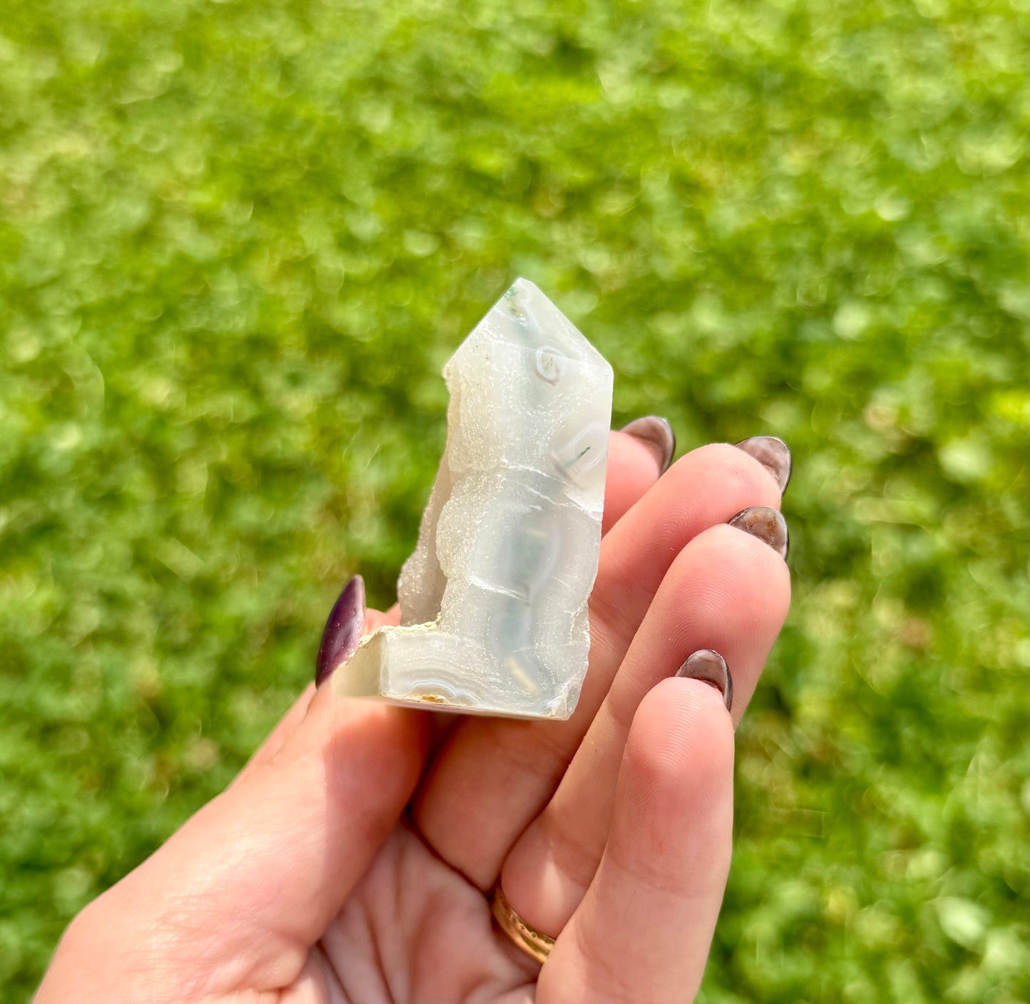Moss agate tower