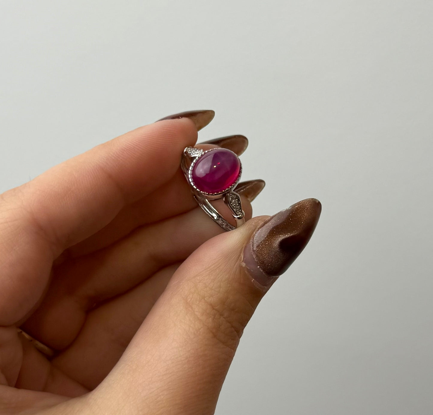 Ruby adjustable ring