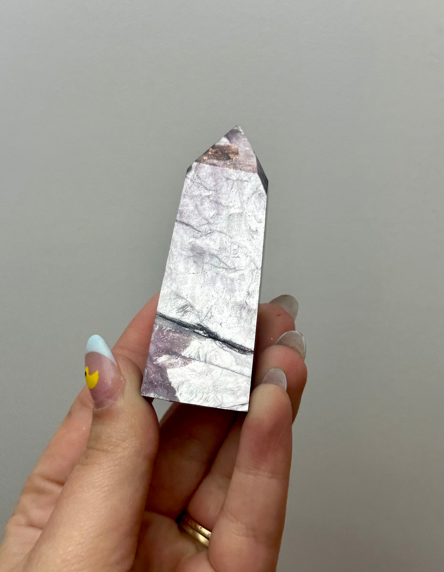 Purple mica/gem lepidolite tower