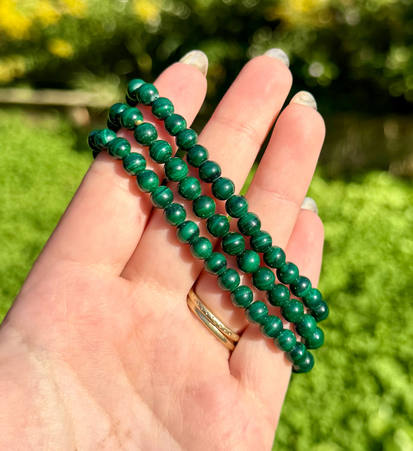 6mm malachite bracelets