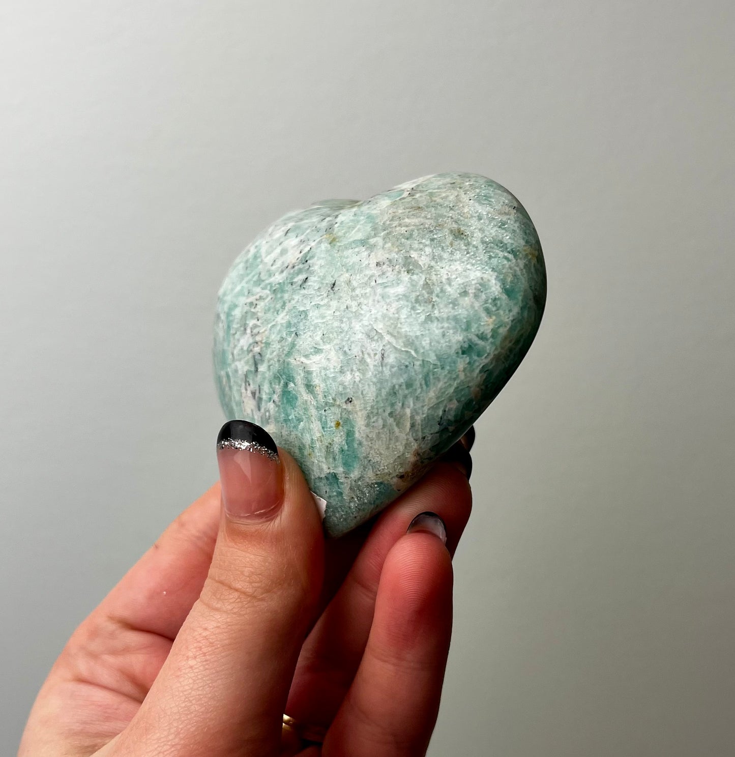 Amazonite heart