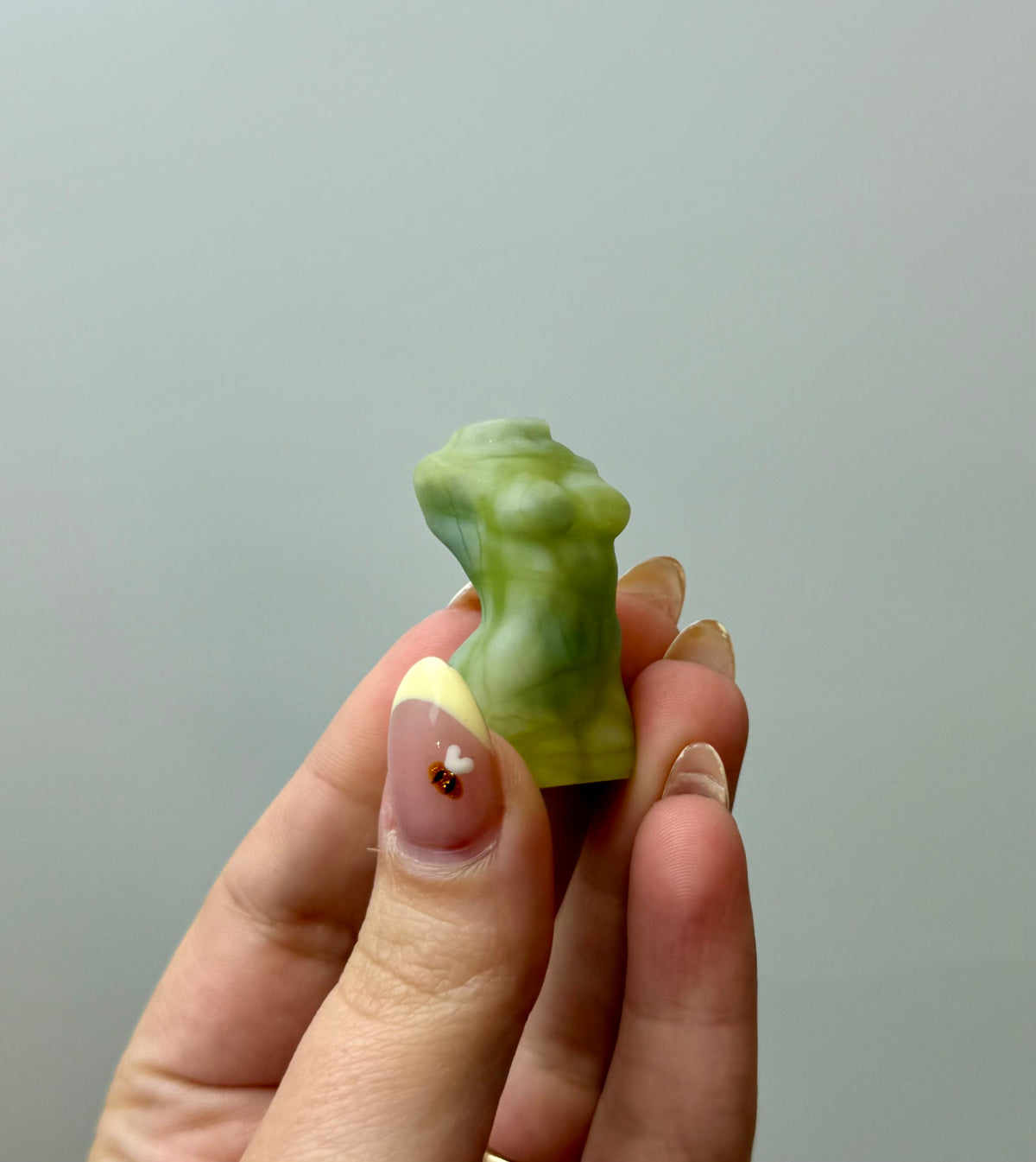 Jade woman body carving