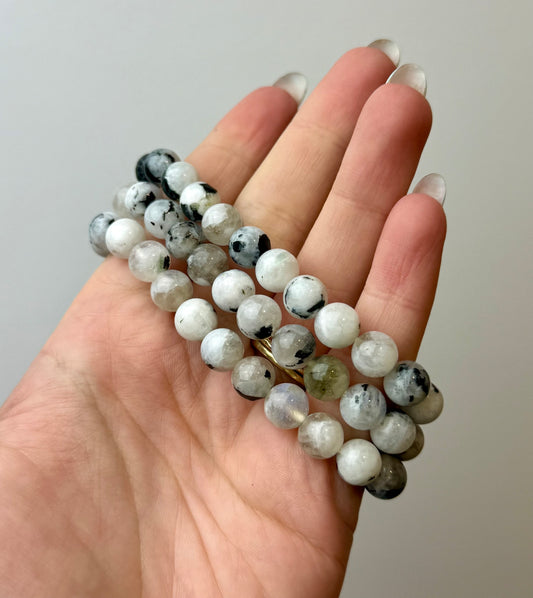 Rainbow moonstone bracelets
