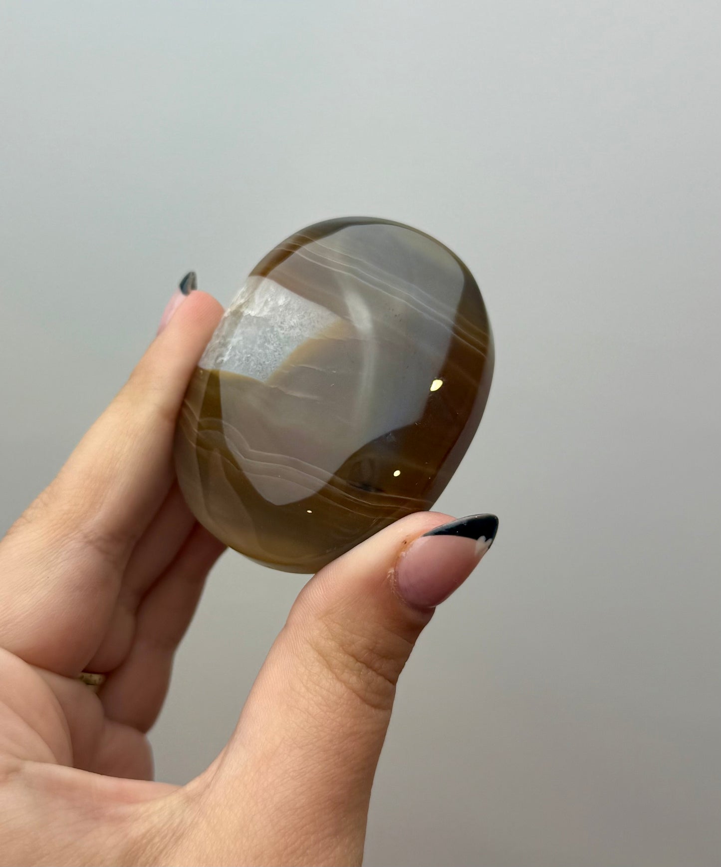Carnelian palm stone