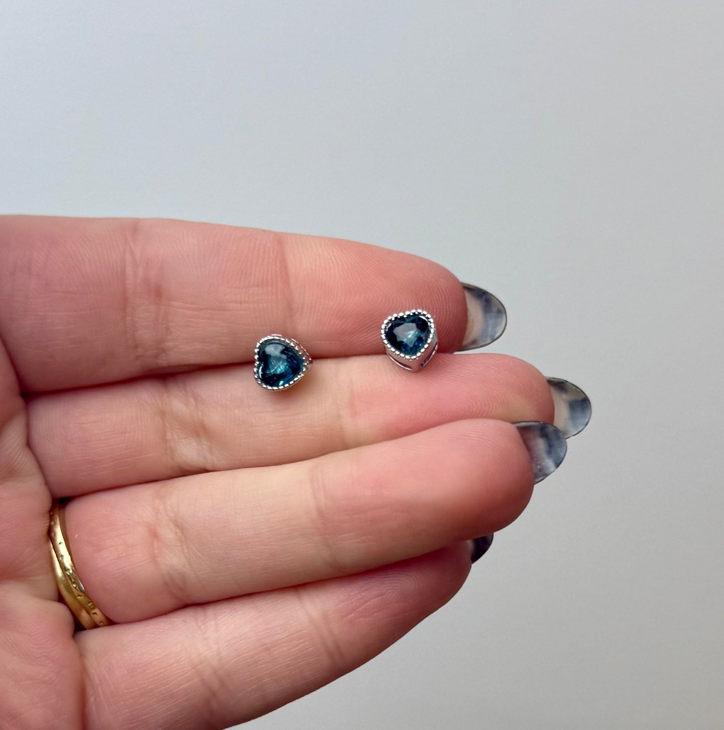 Blue topas earrings