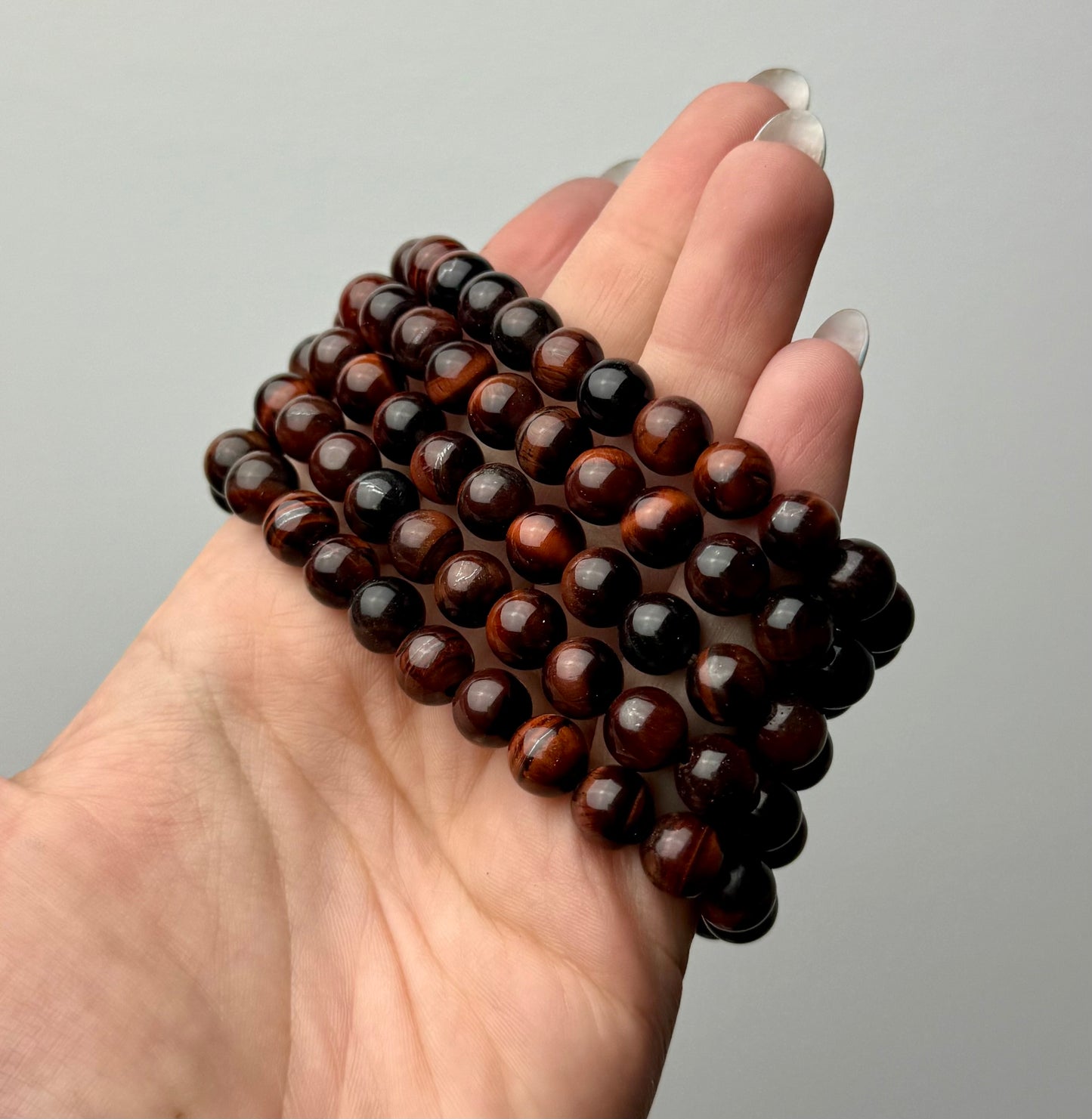 Red tigers eye bracelets