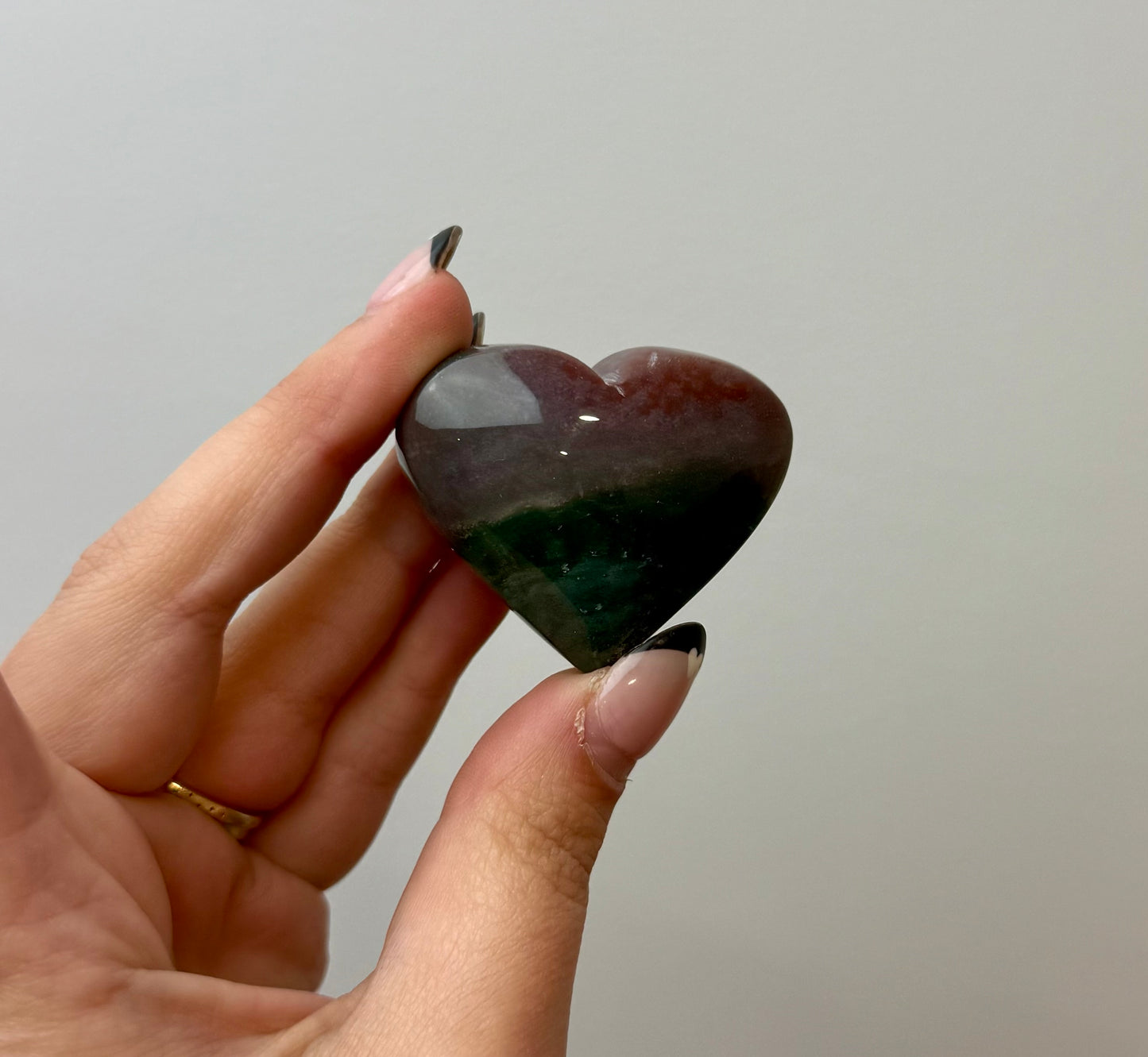 Ocean Jasper heart carving