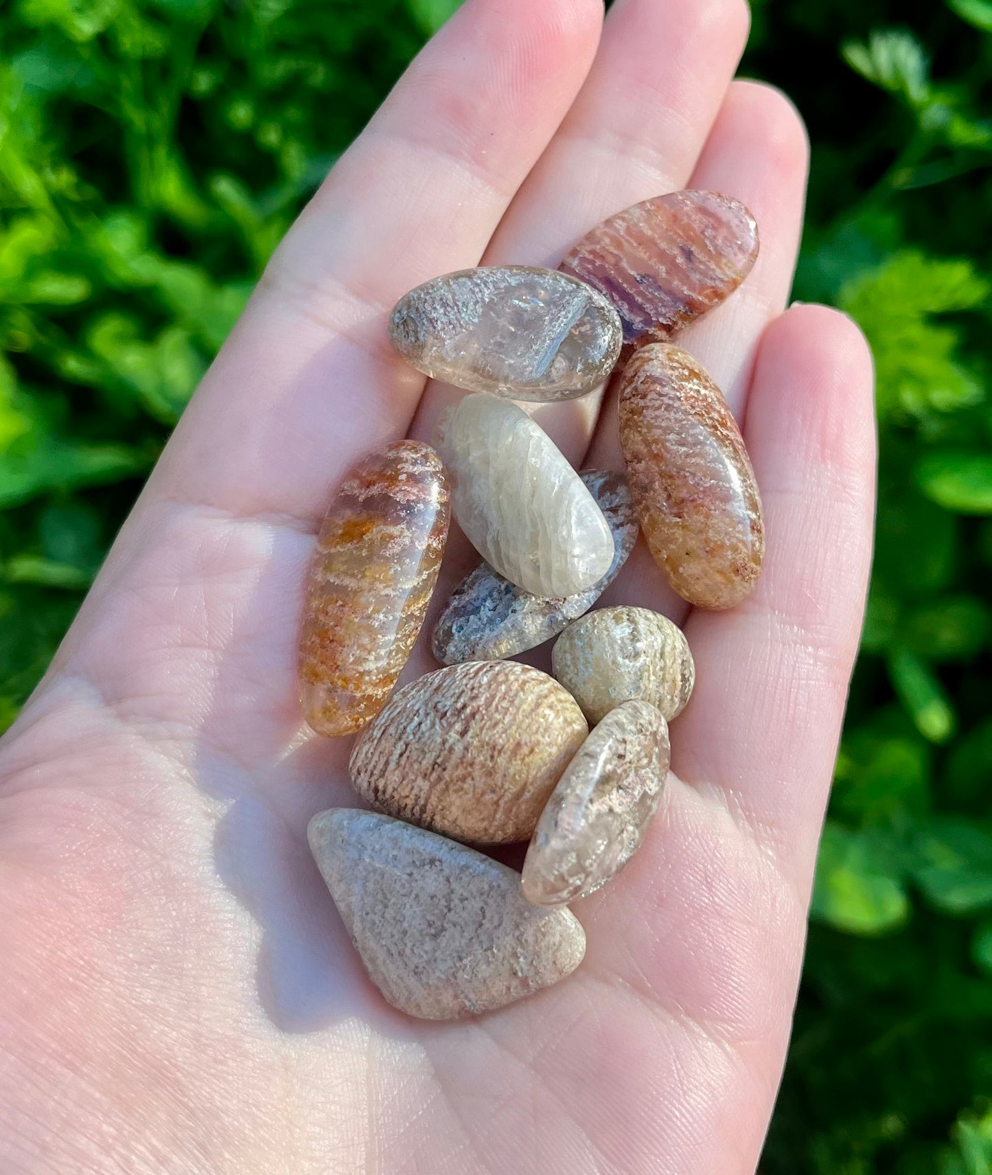 Thousand layer garden Quartz tumbles