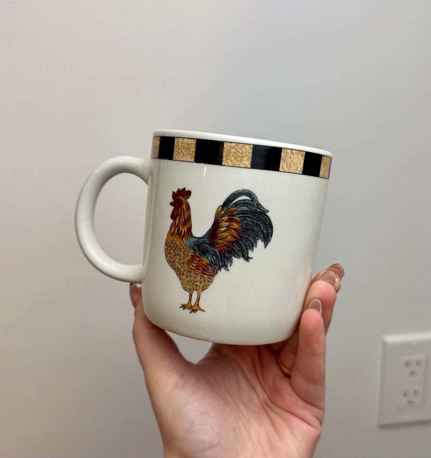 Rooster mug thrifted find