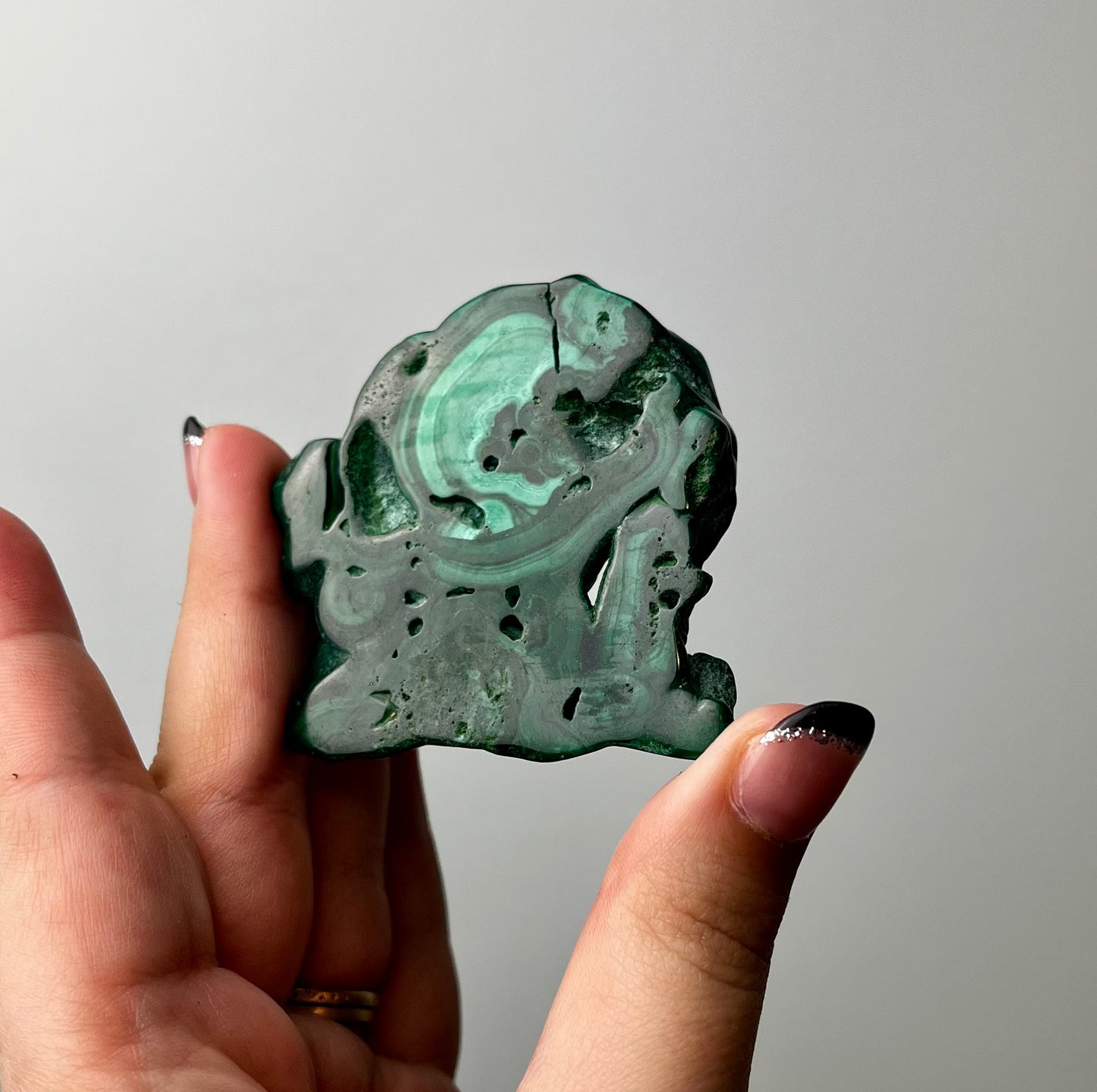 Malachite slab