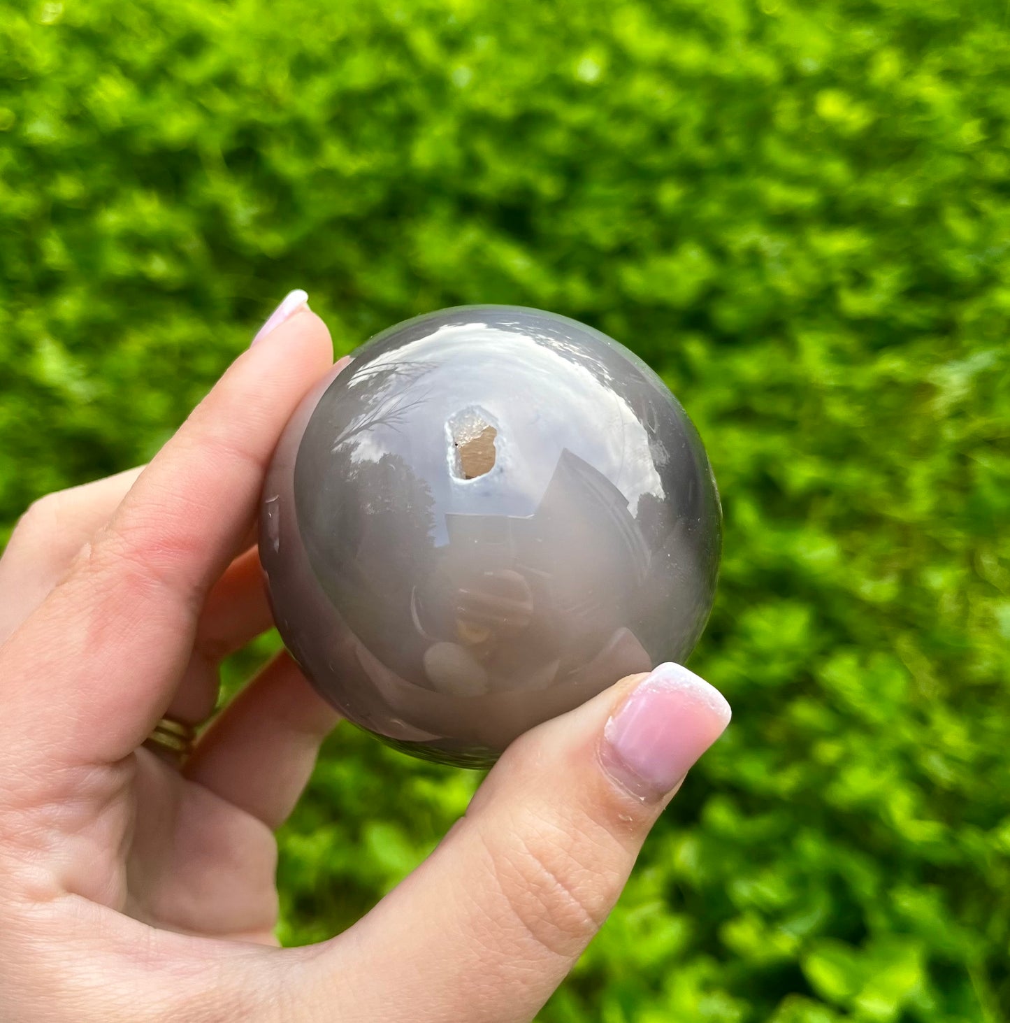 Chalcedony sphere