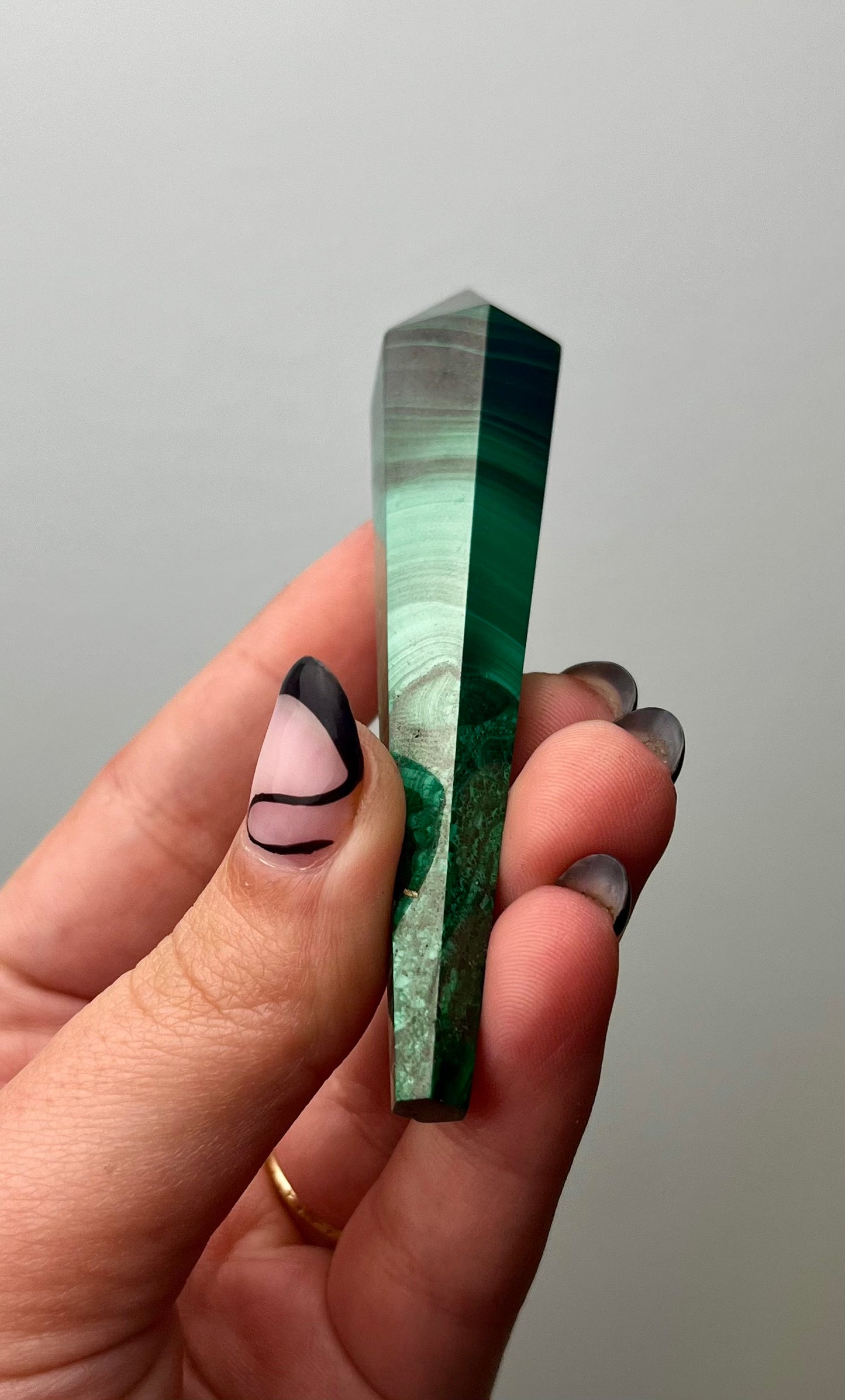 Malachite wand