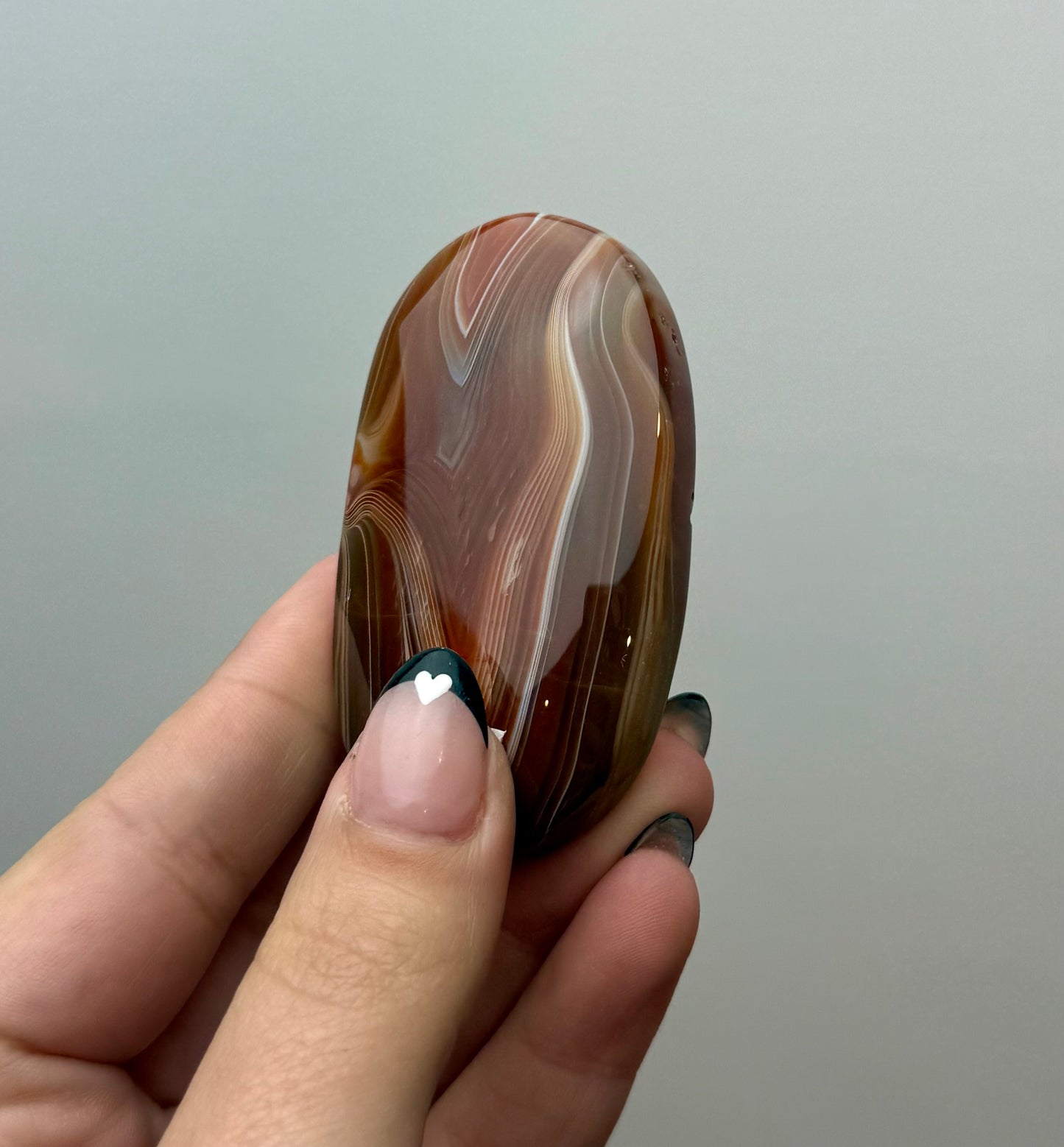 Carnelian palm stone