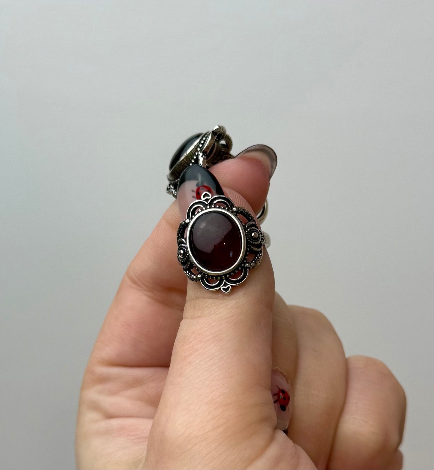 Manmade material adjustable rings