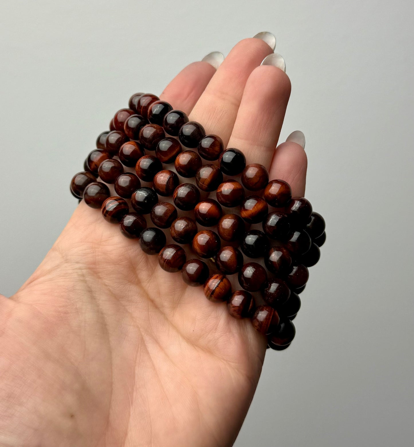 Red tigers eye bracelets