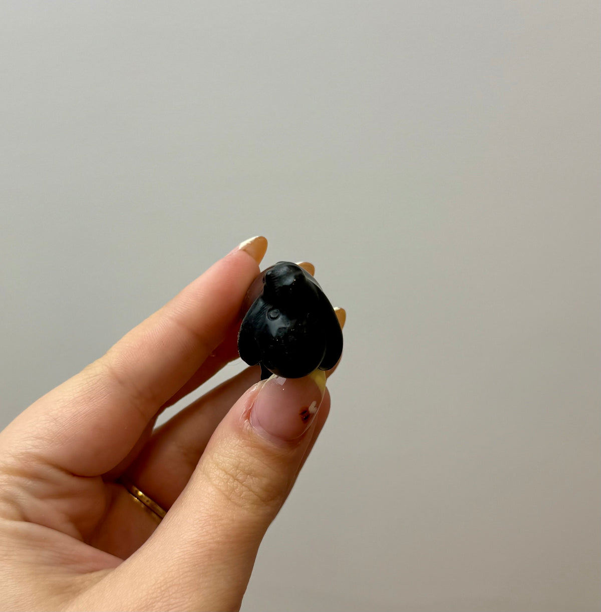 Obsidian Eeyore carving