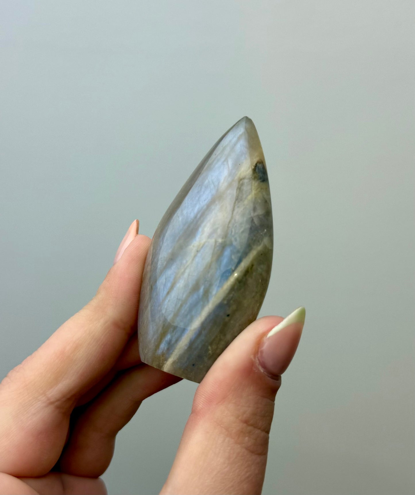 Blue moonstone tear freeform