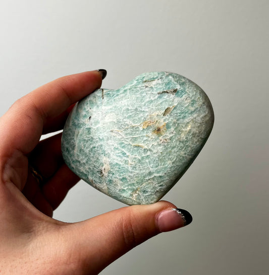 Amazonite heart