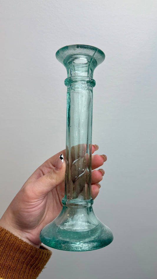 Glass candle stick thrifted find