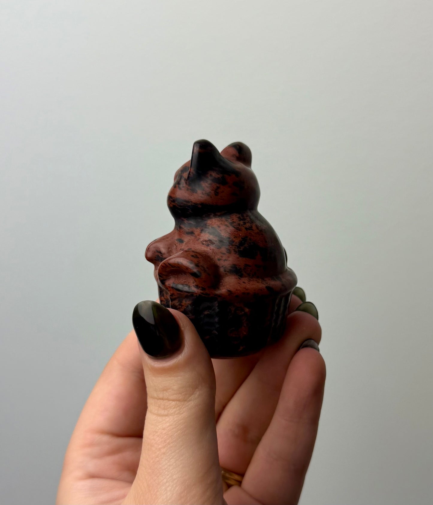 Cat in a basket carving