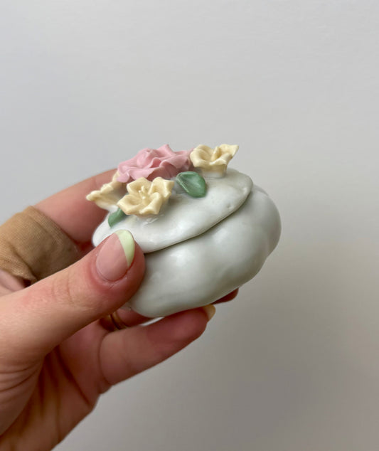 Flower trinket box thrifted find