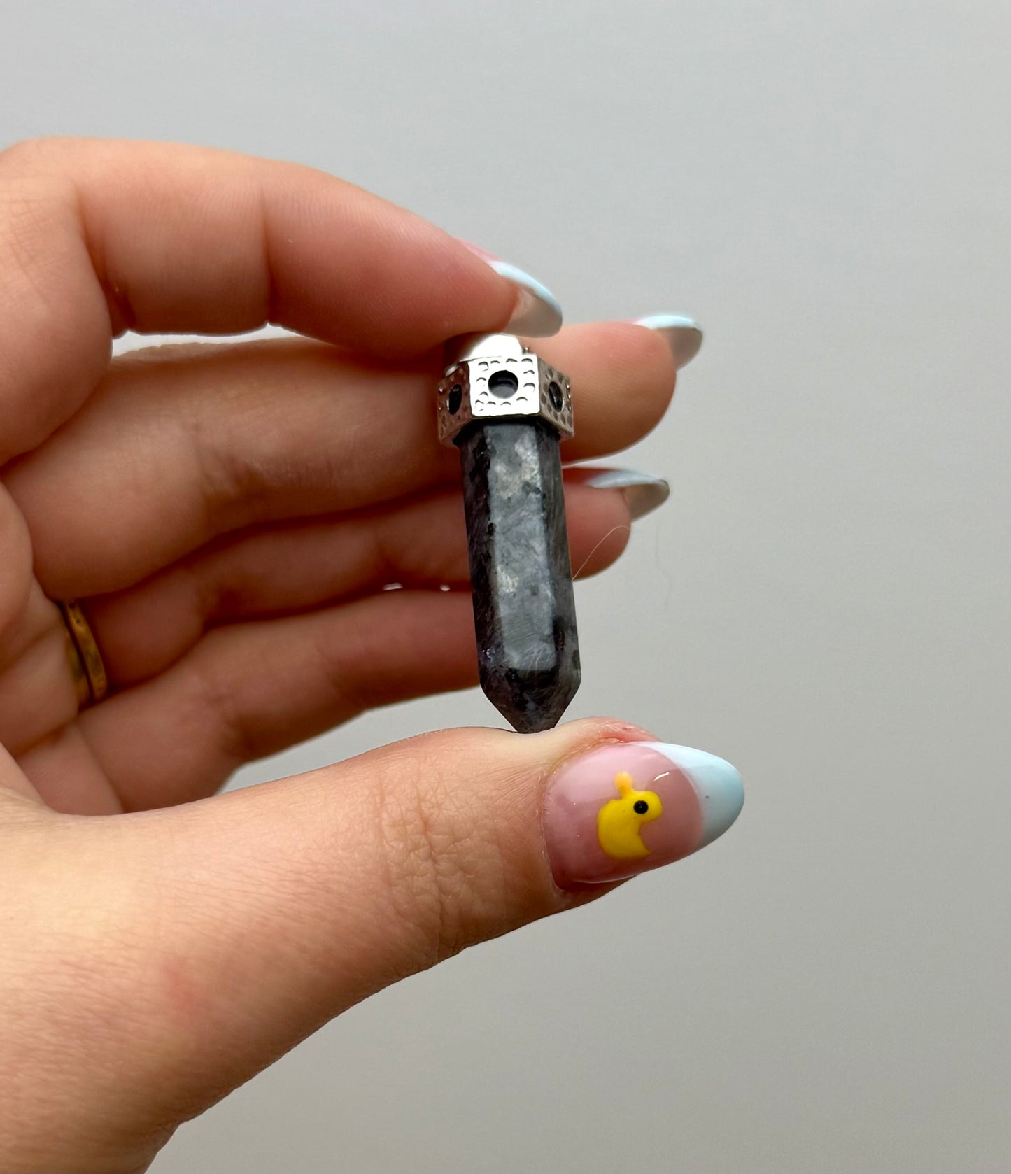 Larvikite pendant