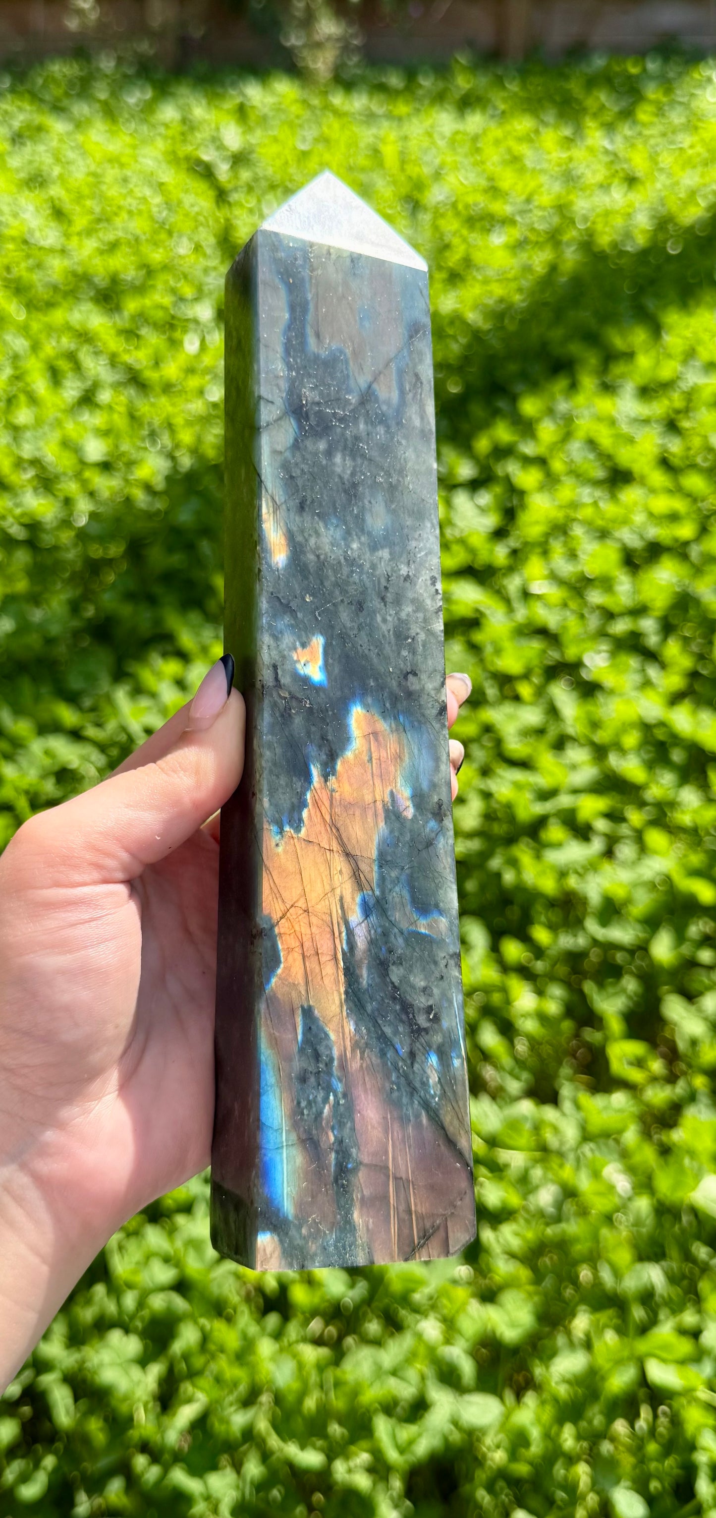 Labradorite tower