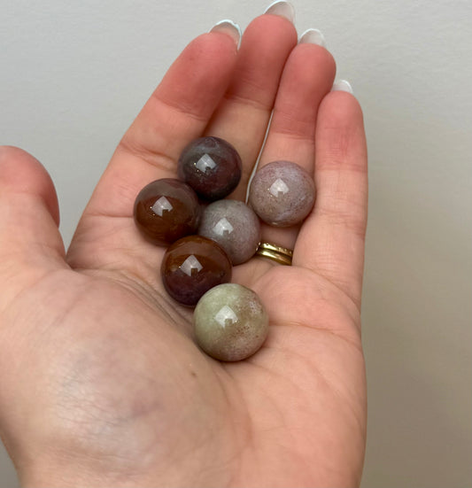 Ocean jasper mini spheres