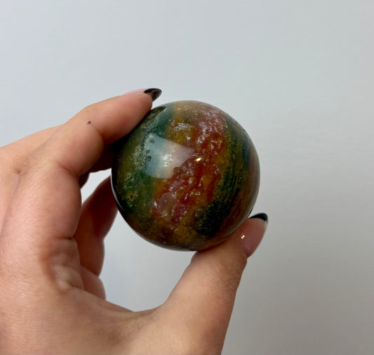 Ocean jasper sphere