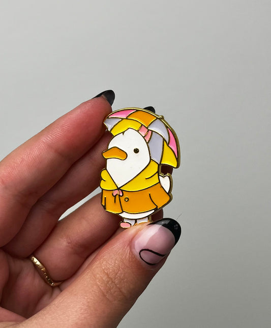 Duck enamel pin