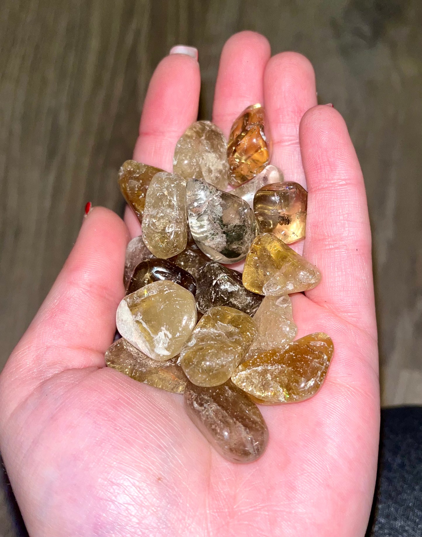 Nature Citrine tumbles