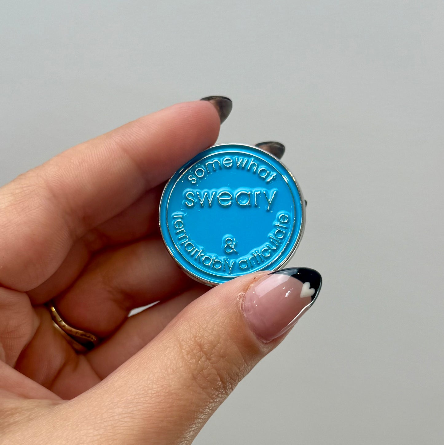 Somewhat sweary enamel pin