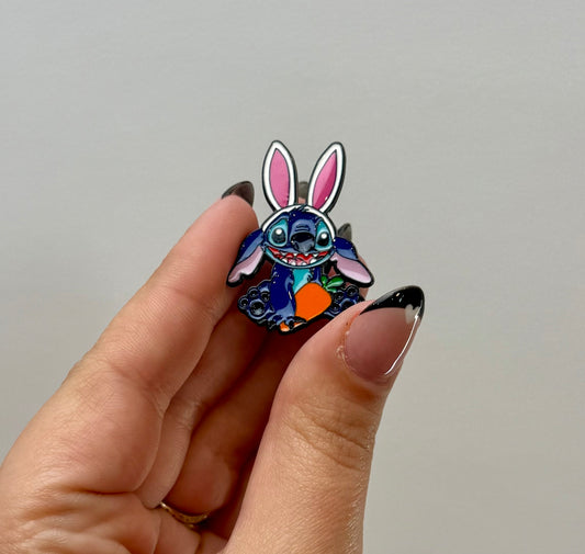 Stitch enamel pin