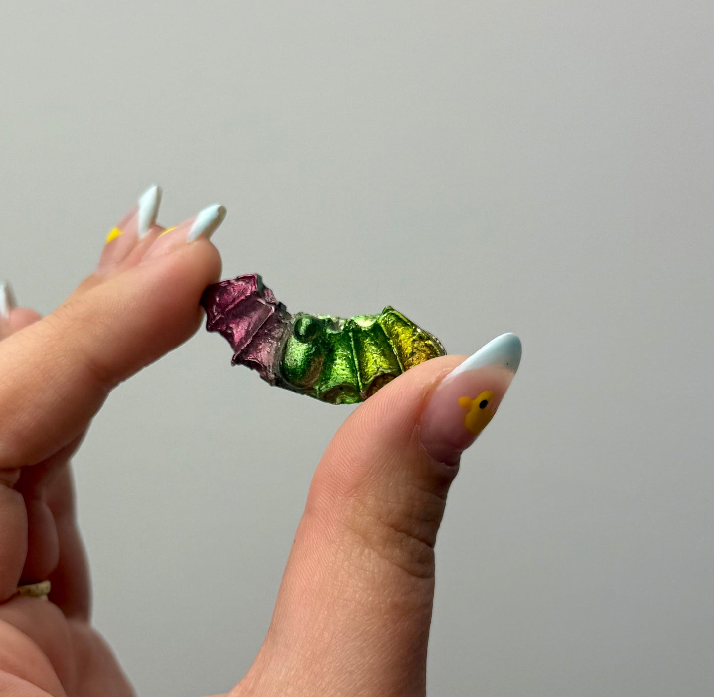 Bismuth bat carving