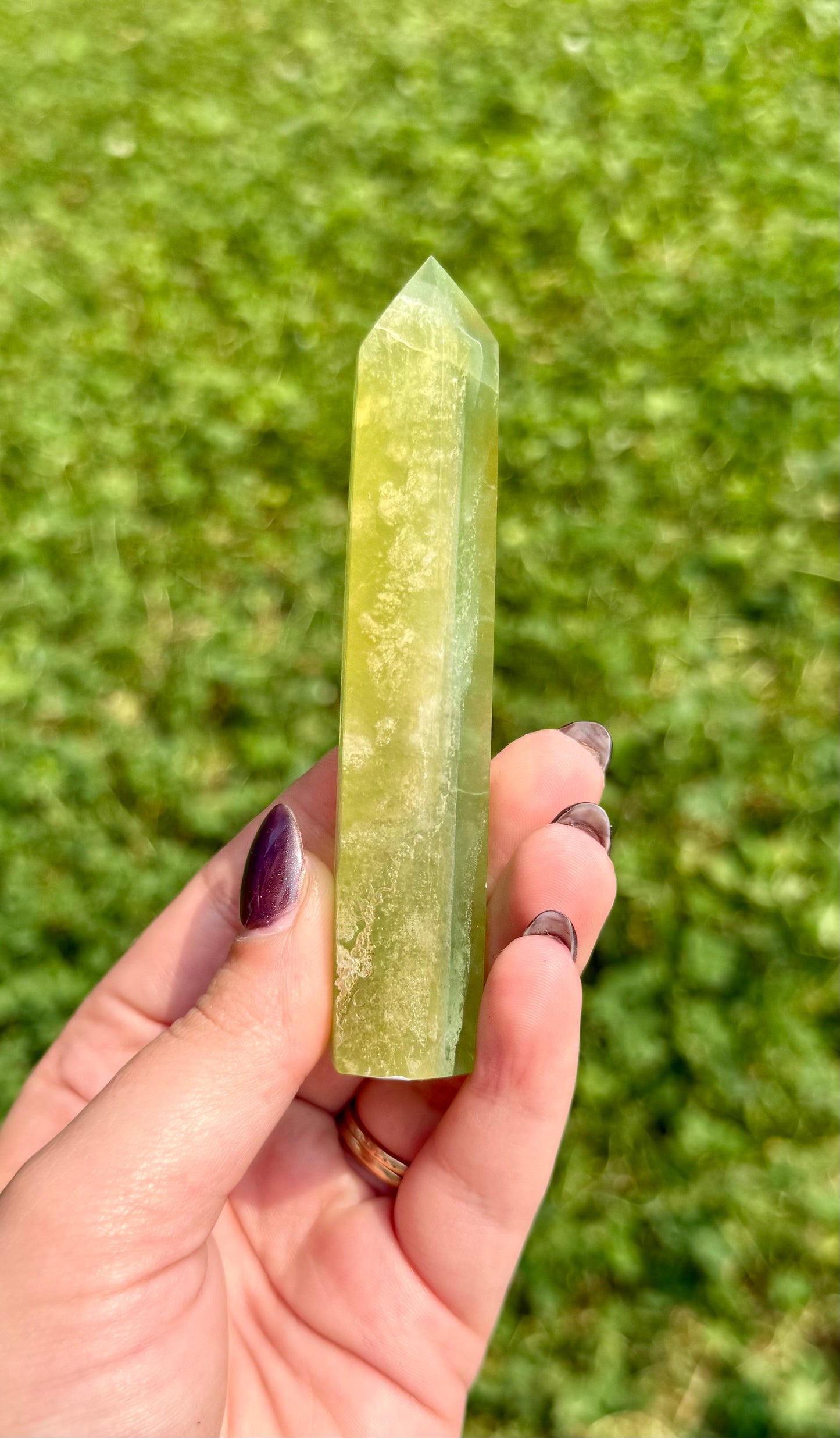 Imperfect fluorite tower