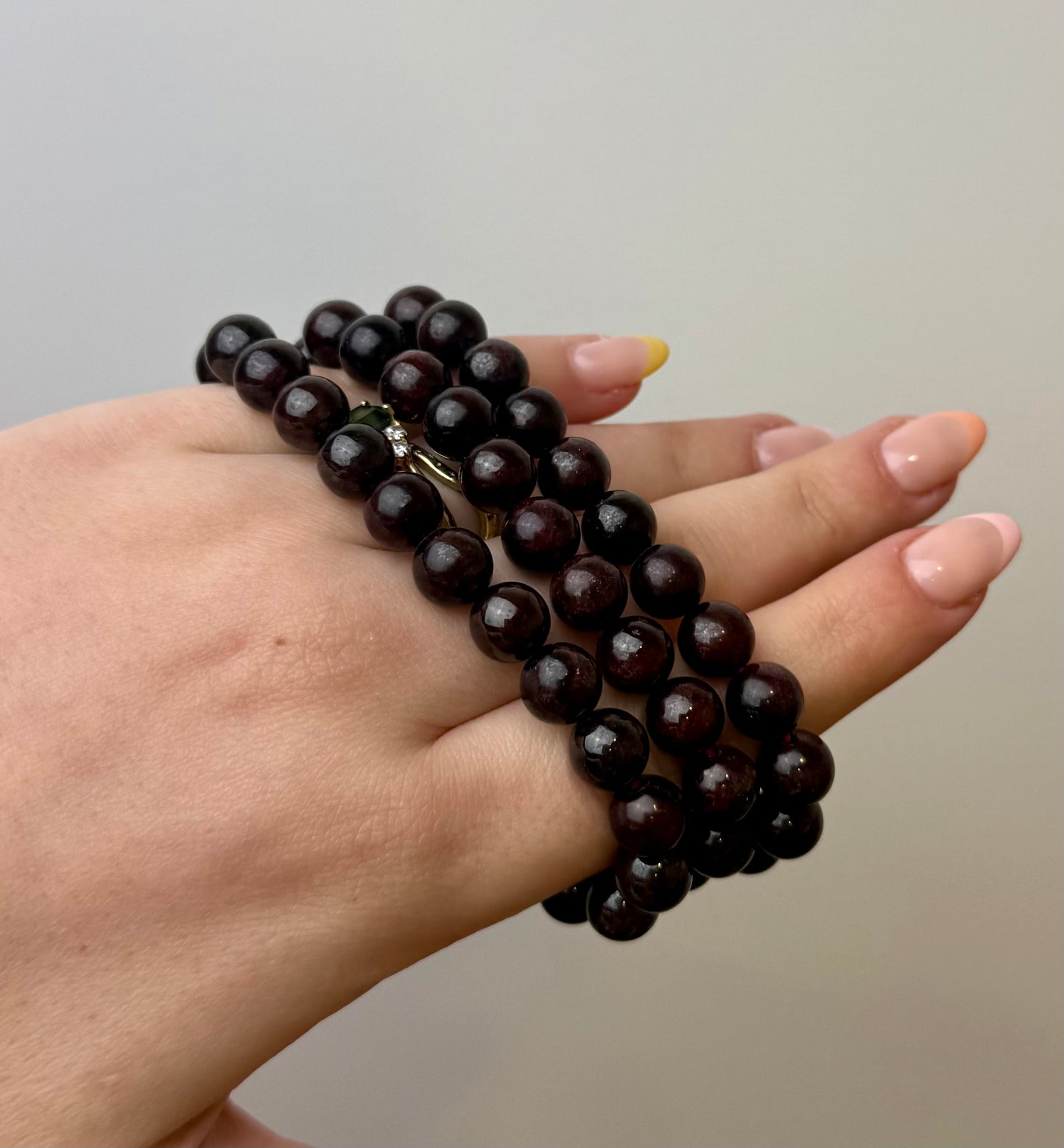Garnet bracelets