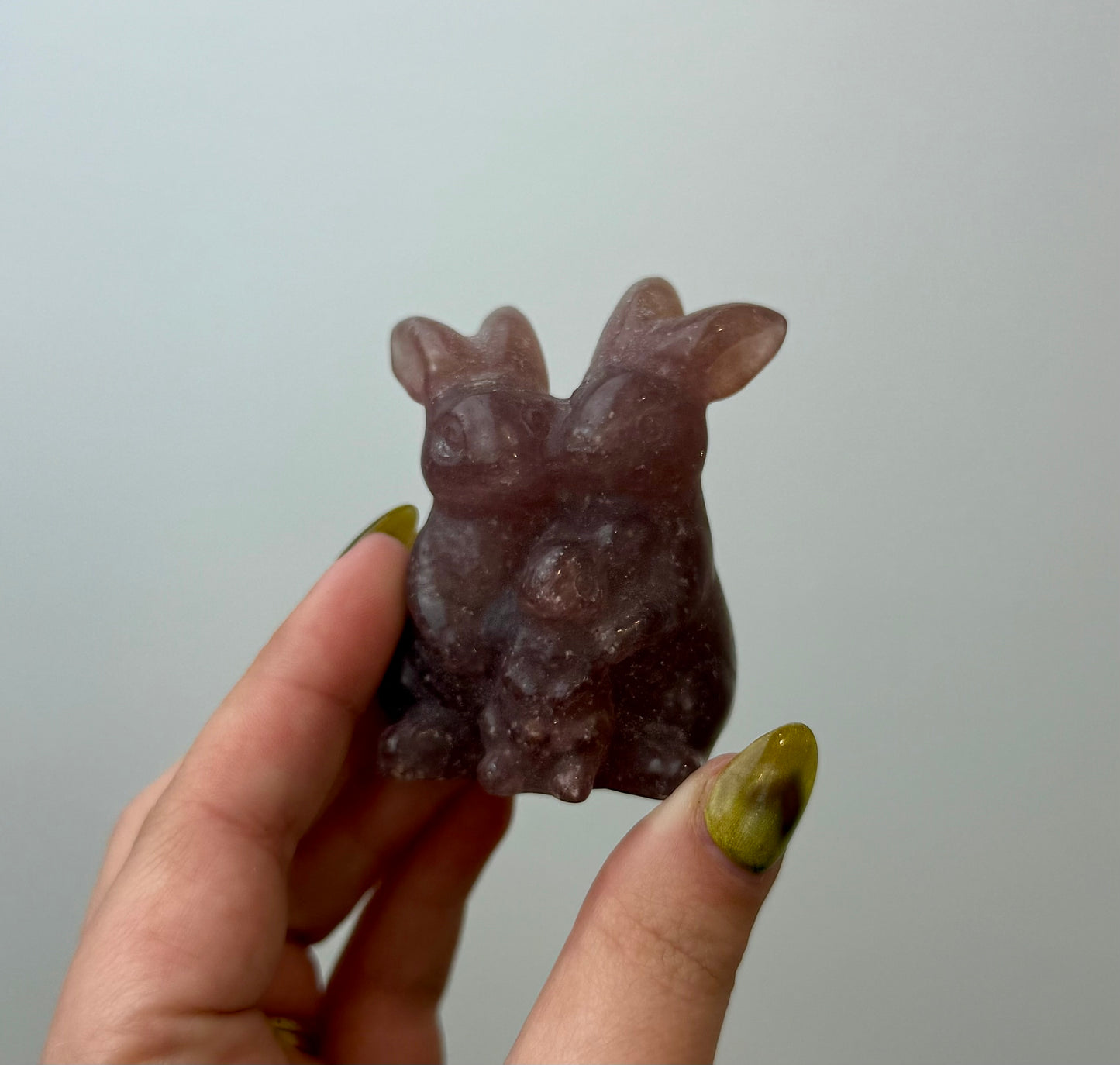 Bunny family carving