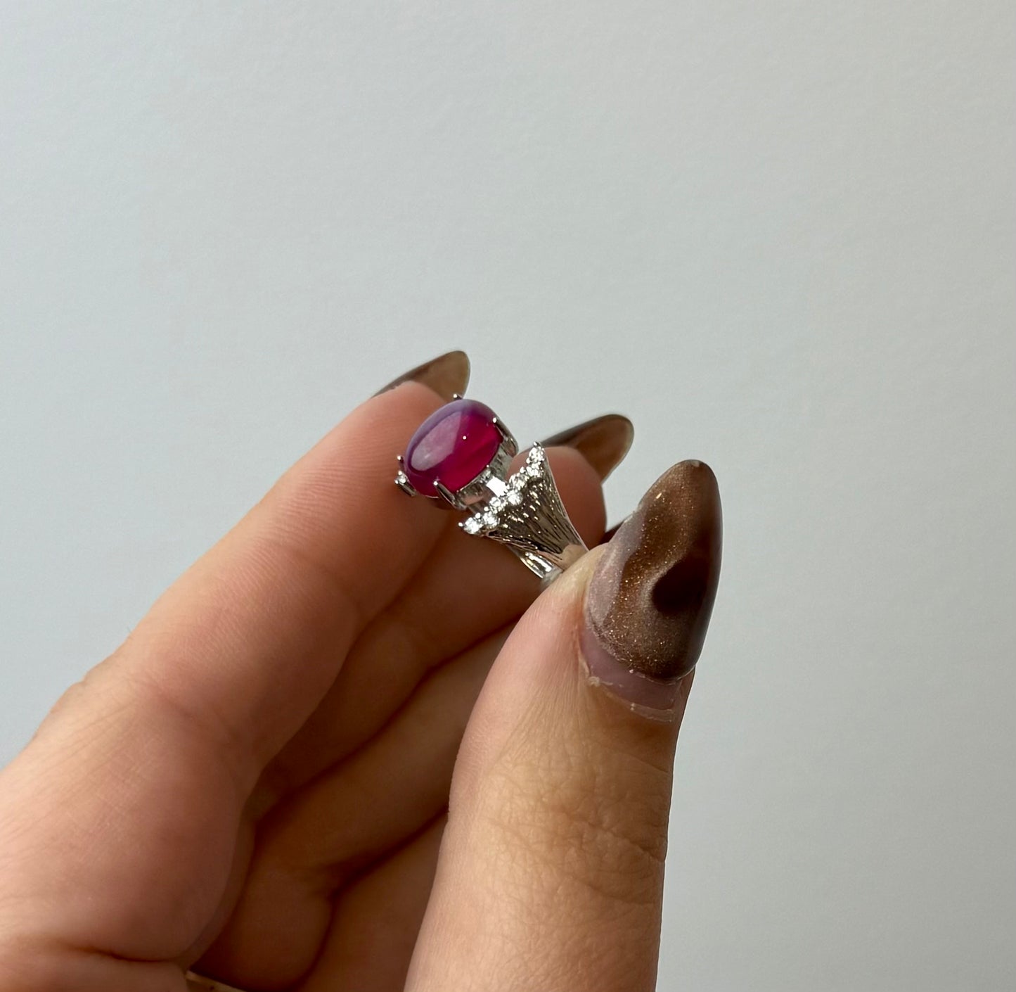 Ruby adjustable ring