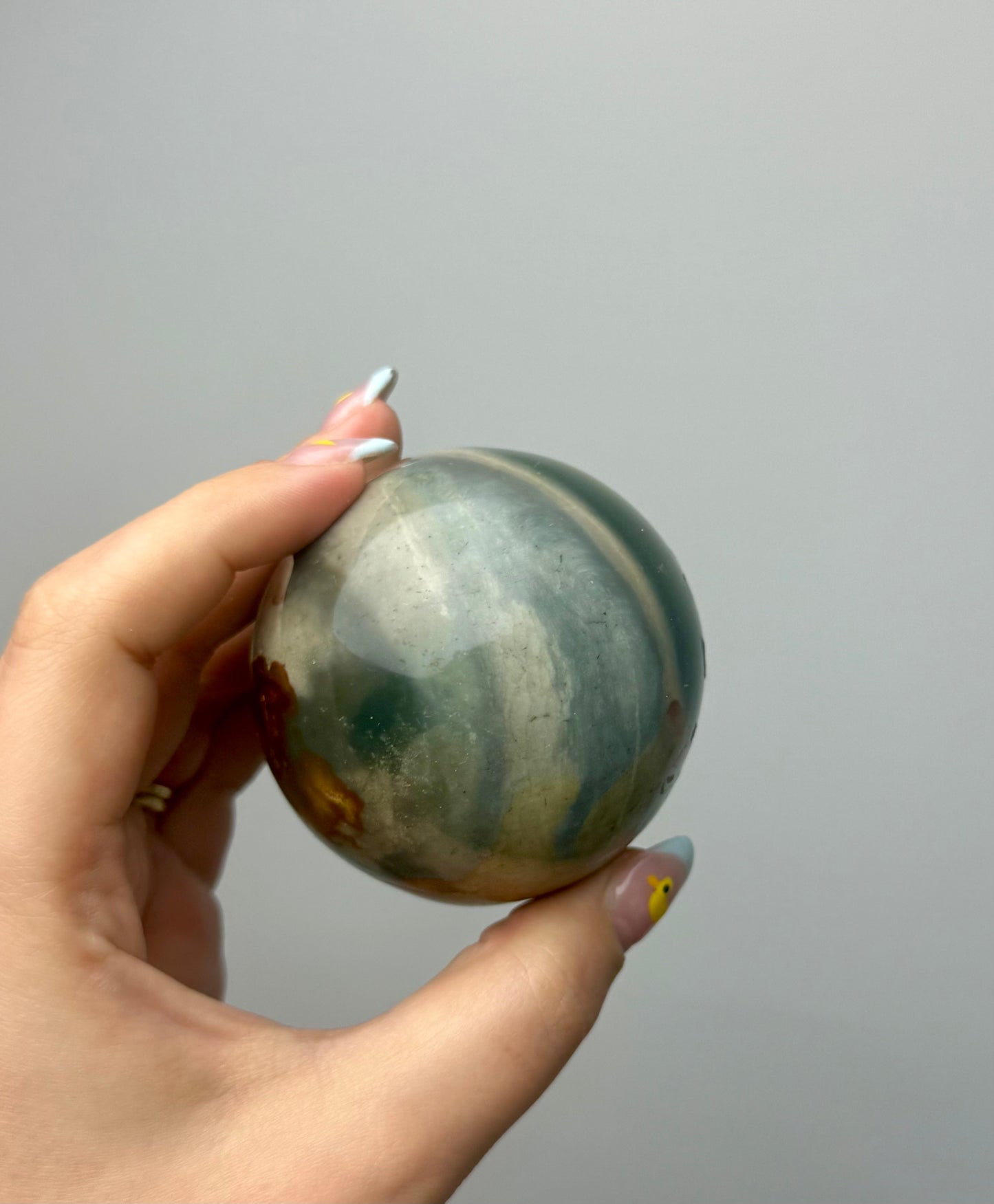 Polychrome jasper sphere