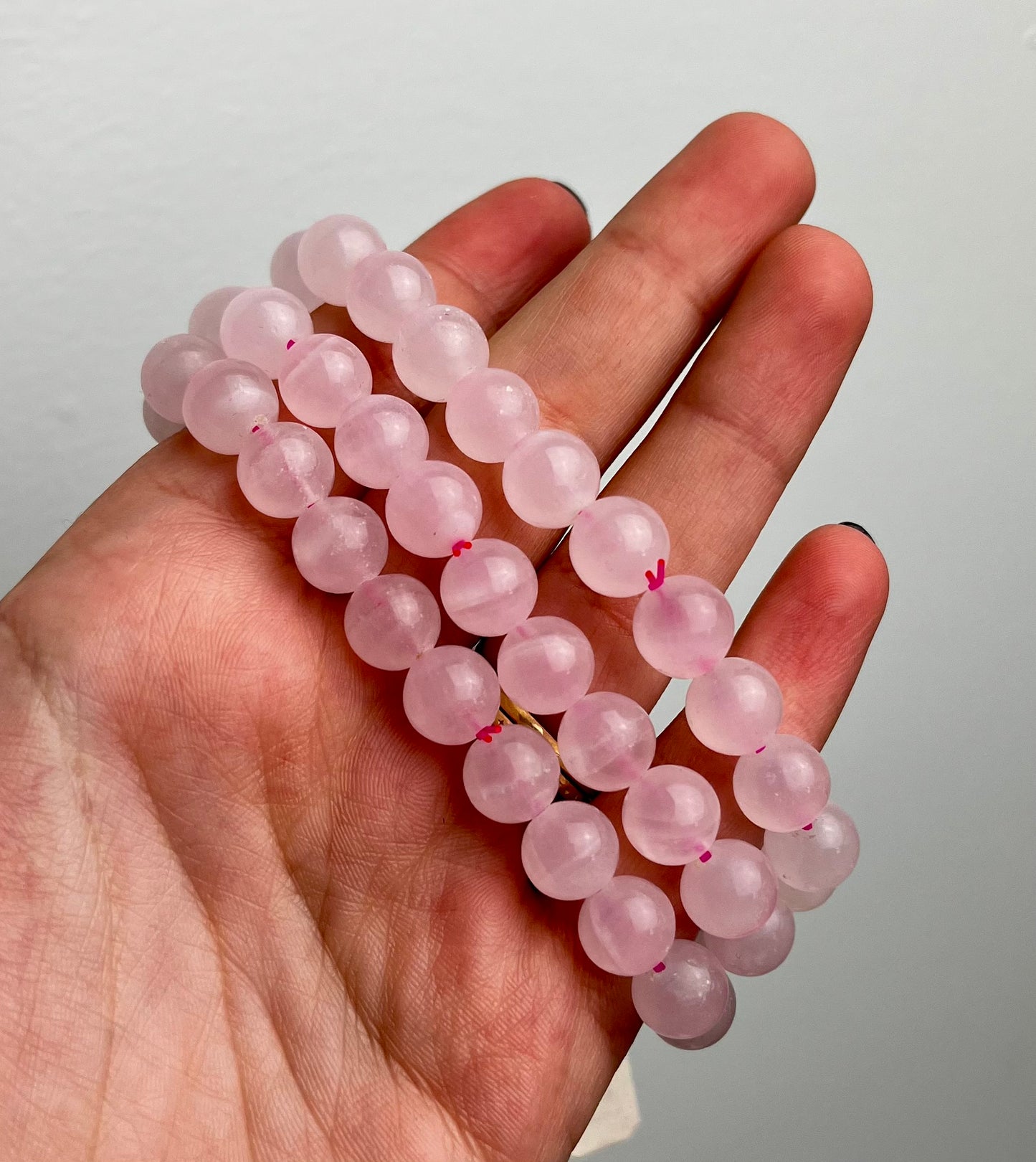 Pink mangano calcite bracelets