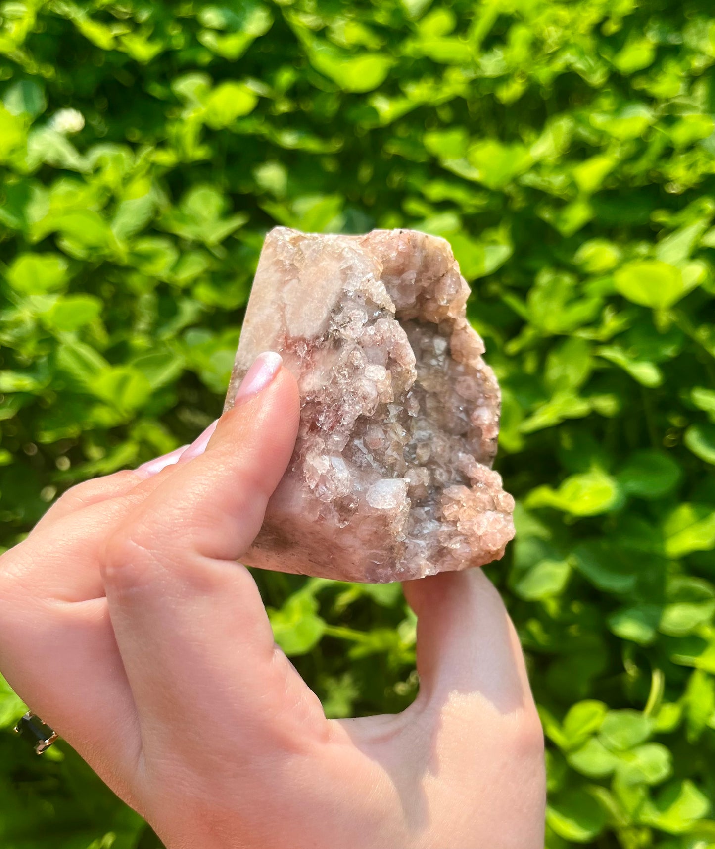 Pink amethyst raw Freeform