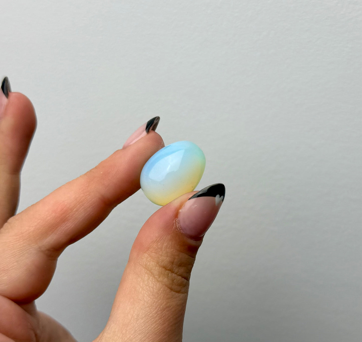 Man made material opalite mini egg