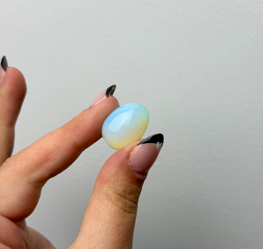 Man made material opalite mini egg